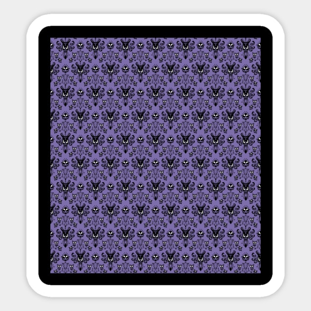 Haunted Mansion Wallpaper Phone Case Sticker by wyckedguitarist